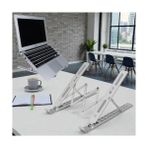 Die Grup En Büyük Boy Alüminyum Katlanabilir Kademeli Laptop Bilgisayar Notebook Mac Standı, Ergonomik Notebook ve Tablet Tutucu, Çok Sağlam Metal Taşınabilir Tasarım, Hafif Koruma Çantası ile Beraber SG-001