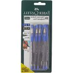 Die Grup Faber-Castell 1425 10'lu 2 Renk Tükenmez ( 5 Siyah+5 Mavi) - 41 Delft Blue