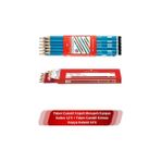 Die Grup Faber Castell Köşeli Mercanlı Kurşun Kalem 12'li + Faber-Castell Kırmızı Kopya Kalemi 12'li - 41 Delft Blue