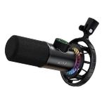 Die Grup Fıfıne USB Oyun Mikrofonu, Pc Için Rgb Dinamik Mikrofonlar, Sessiz Düğmeli, Tak ve Çalıştır Kardioid Mikrofon, 16BIT/48KHZ ve 3,5 mm Kulaklık Jakı, Podcast, Akış Için - K658