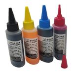 Die Grup For Hp Deskjet 2515 Kartuş Dolum Mürekkebi Takım 4X100ML 4 Renk Set Mürekkep Muadil - Çok Renkli