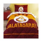 Die Grup Galatasaray Logo Düz Pamuk Uyku Seti, Çok Renkli, Tek Kişilik