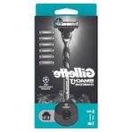 Die Grup Gillette Mach3 Charcoal Tıraş Makinesi + 5 Adet Yedek Tıraş Bıçağı + Premium Stand Hediyeli Peket - 1