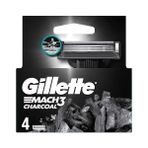 Die Grup Gillette Mach3 Charcoal Yedek Tıraş Bıçağı 4'lü