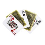 Die Grup Gold Jumbo Plastik Su Geçirmez Jumbo Blackjack Iskambil Oyun Kağıdı CIN885SR