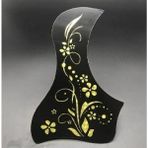 Die Grup Kendinden Yapışkanlı Gitar Pickguard - Sarı Çiçek Desenli