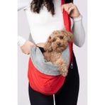 Die Grup Kırmızı Peluş Astarlı Köpek Ana Kucağı Çantası