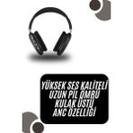 Die Grup Kulak Üstü Kablosuz Bluetooth Kulaklık Yumuşak Süngerli Sd Kart Girişli