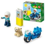 Die Grup LEGO Duplo Kurtarma Polis Motosikleti 10967 – 2 Yaş ve Üzeri Çocuklar Için Eğitici Hediye Fikri, Motosiklet ile Polis Memuru ve Köpek Minifigürleri Içeren Yaratıcı Oyuncak Yapım Seti (5 Parça)
