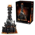 Die Grup LEGO Icons Yüzüklerin Efendisi: Barad-Dûr 10333 – Yetişkinler Için Sauron, Gothmog, Ork, Frodo, Sam ve Gollum Minifigürleri Içeren Sergilenebilir Film Hatırası Modeli Yapım Seti, Hediye Fikri (5471 P)
