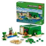 Die Grup LEGO Minecraft Kaplumbağa Plaj Evi 21254-7 Yaş ve Üzeri Macera Oyunları Seven Çocuklar Için 3 Adet LEGO Minecraft Minifigürü Içeren Yaratıcı Oyuncak Yapım Seti, Doğum Günü Hediyesi Fikri (234 Parça)