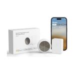Die Grup Meross Wlan Higrometre Iç Termometre, Akıllı Sıcaklık ve Nem Ölçer, Güneş Enerjisi Beslemeli, Uygulama Bildirimi, Apple Homekit, Alexa, Google Home ile Uyumlu, 1 Hub ile