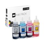 Die Grup Mürekkep Epson 664 ile Uyumlu Ecotank Et 14000 2550 2650 4500 L100 L110 L1300 L200 L210 L300 L3050 L3060 L3070 L310 L355 L361 L365 L382 L385 L455 L485 L486 L555 L565 (4x 70 Ml)