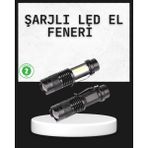 Die Grup Odak Ayarlı 2000 Lümen Şarjlı LED El Feneri