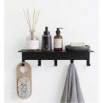 Die Grup Orret Home Yapışkanlı Metal Banyo Rafı 5 Kancalı Duvar Rafı Organizer Dekoratif Raf Siyah Paslanmaz Duvar Rafı Havluluk Askılık Banyo Mutfak Çok Amaçlı Raf - 41 Delft Blue