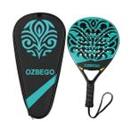 Die Grup Padel Raket Seti %100 Tam Karbon - Çanta, 2 Overgrips, Bilek Desteği ve Koruyucu Film Içerir - Yeni Başlayanlar ve Ileri Düzey Kullanıcılar Için - Hafif ve Dayanıklı - Siyah ve Yeşil - Renkli