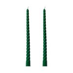 Die Grup Petekoğlu (2 Adet 27.5cm) Balmumu Mum Konik Burgulu Şamdan Mumu Doğal Dekoratif Beeswax Candle (Yeşil) Akmaz Kırılmaz Mum Bal Mumu [enerji Sınıfı A++] - Renkli - 1