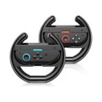 Die Grup Switch Steering Wheels For Nintendo Switch 2 Joycon Controllers, Switch 2 Racing Wheels For Mario Kart World/ 8 Deluxe, Switch Driving Wheel Grip For Joy-Con 2 Controller Accessories-Black (2 Pack)