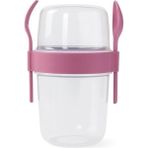 Die Grup Taşınabilir Sızdırmaz Yoğurt ve Granola Kabı, 1100 Ml, Pratik Tasarım, Kaşıklı