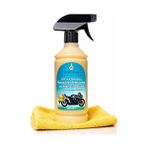 Die Grup Terlans Motosiklet Temizleyici Parlatıcı Hızlı Cila | Boyalı Alan & Plastik Aksam | Parfümlü | 500 ml Sprey + Mikrofiber Bez