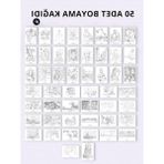 Die Grup Ünlü Tablolar Yetişkinler Için Boyama Kitabı, Mandala Boyama Kitabı, Hobi Sanatsal Boyama Sayfaları, Yetişkin Boyama Seti, Van Gogh - 41 Delft Blue
