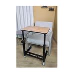 Die Grup Yükseklik Ayarlı Laptop Masası - Çalışma Masası (40X60 cm Mdf Tablalı/tekerlekli) - 1*1 - Renkli