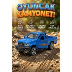 Diecast 1:32 Metal Çek Bırak Kamyonet - Açılabilir Kapılı Oyuncak Araba - 13 cm Pickup Model Araç