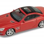 Diecast metal Miniaturmodell model 1: 24 2012 Mercedes-Benz SL500 Hard-Top Kırmızı otomobil Welly