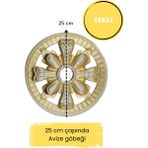 Diecor Dekoratif Polimer 25 cm Saray Tavan Avize Göbeği - Patina