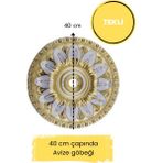Diecor Dekoratif Polimer 40 cm Saray Tavan Avize Göbeği - Patina