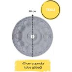 Diecor Dekoratif Polimer Boyanabilir 40 cm Saray Tavan Avize Göbeği - Beyaz