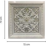Diecor LED Döşenebilir 72X72 Saray Tavan Avize Göbeği - Beyaz - Altın