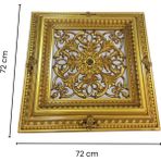 Diecor LED Döşenebilir 72X72 Saray Tavan Avize Göbeği - Kahverengi