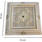Diecor LED Döşenebilir 72X72 Saray Tavan Avize Göbeği - Patina