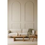 Diecor Modern Dekoratif Oval Ahşap Duvar Paneli Seti Boyanabilir Oturma Odası & Salon Çerçeve Kiti