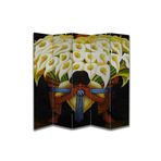 Diego Rivera - Vendedora de Flores Temalı Paravan Room Divider Oda Bölücü PRVN-DR1, 220 x 180