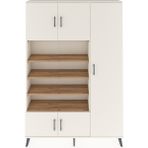 Dienni Arges Dolap 11 Raflı 5 Kapaklı 132X30X195 Aytaşı-Aytaşı/çam - Krem