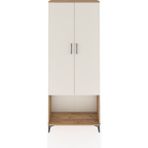 Dienni Arges Dolap 2 Raflı 2 Kapaklı Tek Askılı 88X30X221 Çam-Aytaşı - Atlas Çam