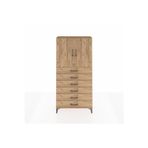 Dienni Arges Dolap 2 Raflı 6 Çekmeceli 2 Kapaklı 88 x 30 x 182 cm Çam - Çam