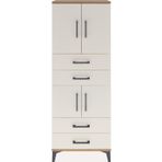 Dienni Arges Dolap 3 Raflı 4 Çekmeceli 4 Kapaklı 60 x 30 x 163 cm Aytaşı - Çam