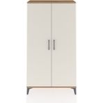 Dienni Arges Dolap 4 Raflı 2 Kapaklı 88X30X163 Çam-Aytaşı - Atlas Çam