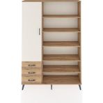 Dienni Arges Dolap 9 Raflı 3 Çekmeceli 3 Kapaklı 132X30X195 Çam-Çam/aytaşı - Atlas Çam