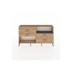 Dienni Arges Konsol 1 Raflı 4 Çekmeceli 176 x 30 x 99 cm Çam - Çam - Antrasit