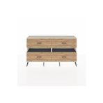Dienni Arges Konsol 2 Raflı 4 Çekmeceli 176X30x99 Antrasit-Çam/Aytaşı
