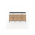 Dienni Arges Konsol 2 Raflı 4 Çekmeceli 4 Kapaklı 176 x 30 x 99 cm Çam - Antrasit - Aytaşı