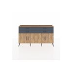 Dienni Arges Konsol 2 Raflı 4 Çekmeceli 8 Kapaklı 176 x 30 x 99 cm Çam - Çam - Antrasit