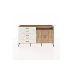 Dienni Arges Konsol 2 Raflı 5 Çekmeceli 2 Kapaklı 176 x 30 x 99 cm Çam - Çam - Aytaşı