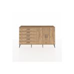 Dienni Arges Konsol 2 Raflı 5 Çekmeceli 2 Kapaklı 176x30x99 Çam-Çam