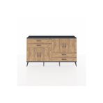Dienni Arges Konsol 3 Raflı 4 Çekmeceli 4 Kapaklı 176 x 30 x 99 cm Çam - Antrasit