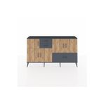Dienni Arges Konsol 5 Raflı 3 Çekmeceli 5 Kapaklı 176 x 30 x 99 cm Antrasit - Çam - Antrasit